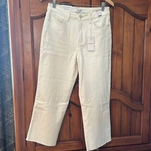 Judy Blue wide leg crop, white/ivory size 7/28